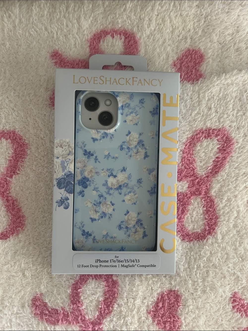 LoveShackFancy Blue & White Floral iPhone Case